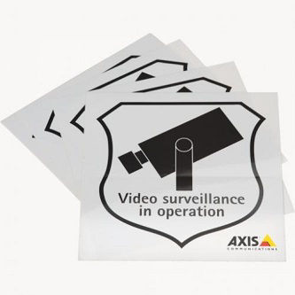 Axis Communications SURVEILLANCE STICKER 10 PCS ENGLISH